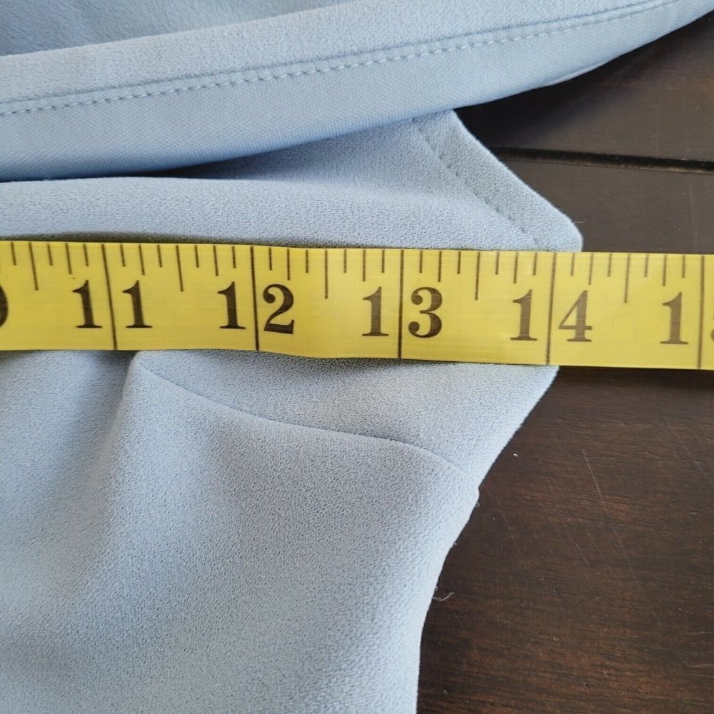 B. Darlin Sz 3/4 Fit Flare Dress Baby Blue Off Shoulder Crochet Special Occasion - Picture 11 of 12